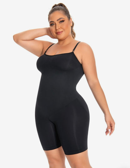 Shapewear bodysuit with straps