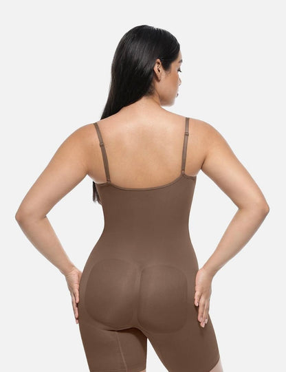 Shapewear bodysuit with straps