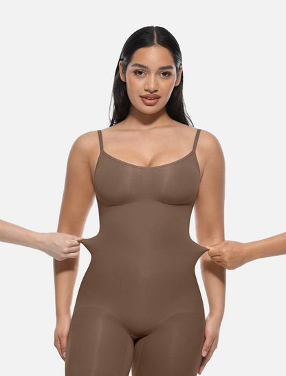 Shapewear bodysuit with straps